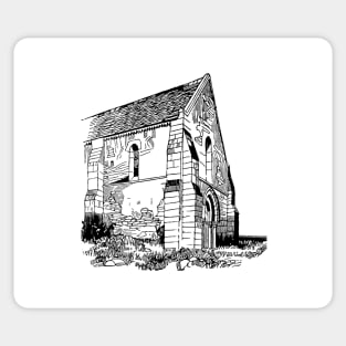 Old abandoned home building Sticker